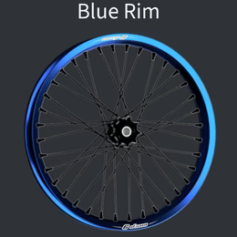 Purple anodized Warp 9 hub and spokes for the Talaria supermoto wheels