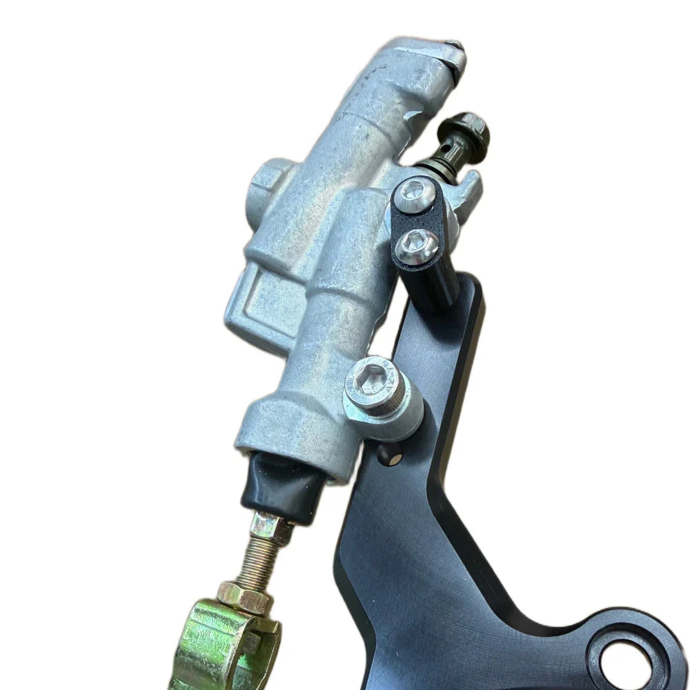YZ250 foot brake master cylinder — detail view